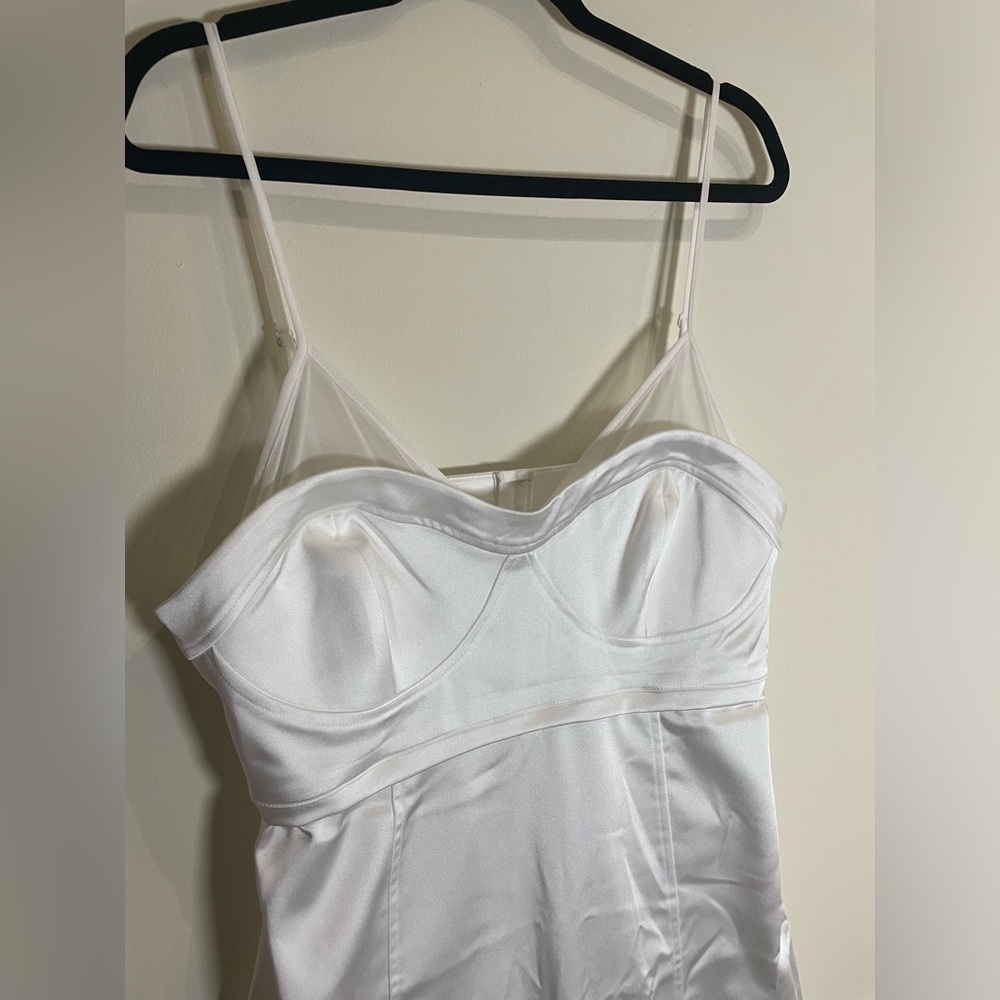 BHLDN Serena Sleeveless Corset Slim Midi Dress in Ivory Size Large NEW - Picture 7 of 9